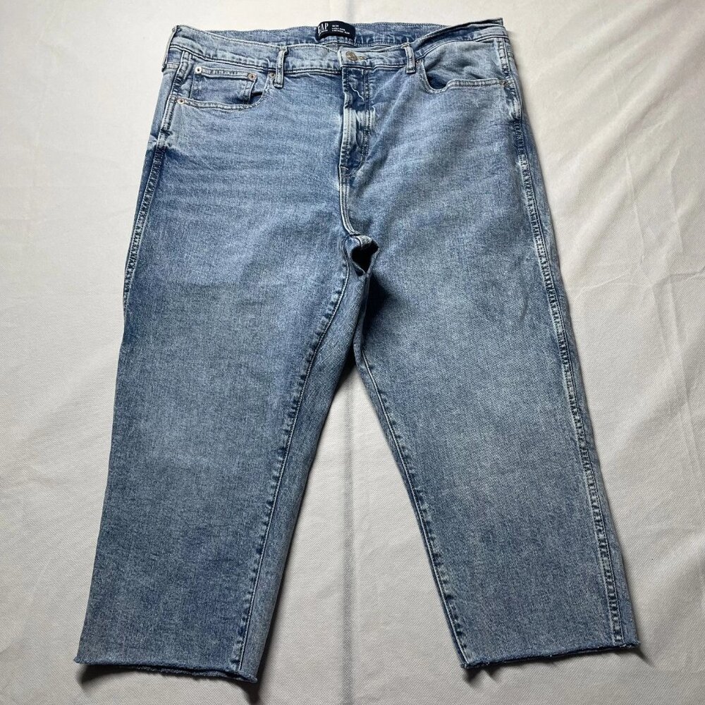 Gap Womens Light Amber Blue High Rise Vintage Slim Denim Capri Jeans Size 18/34